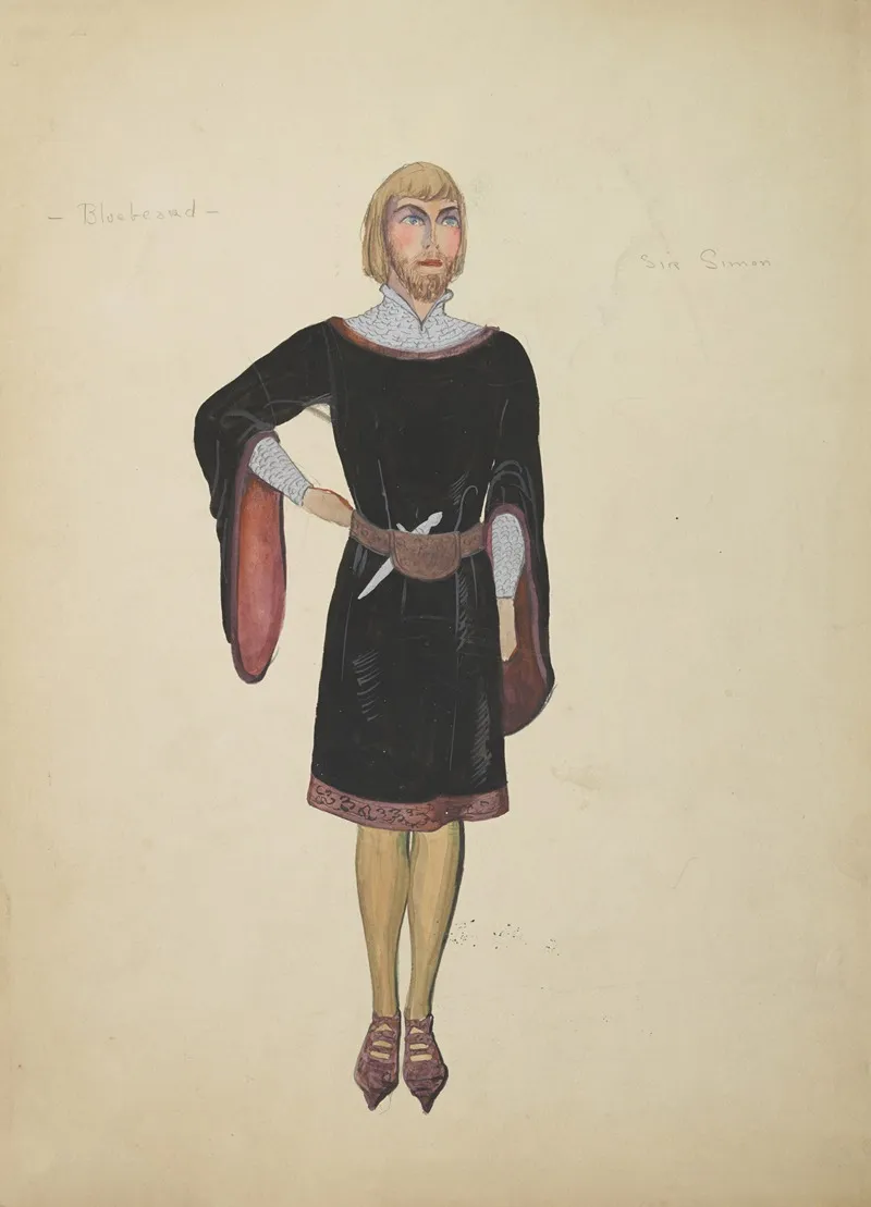 Bluebeard Sir Simon by Emile Stoner - Canvas Print