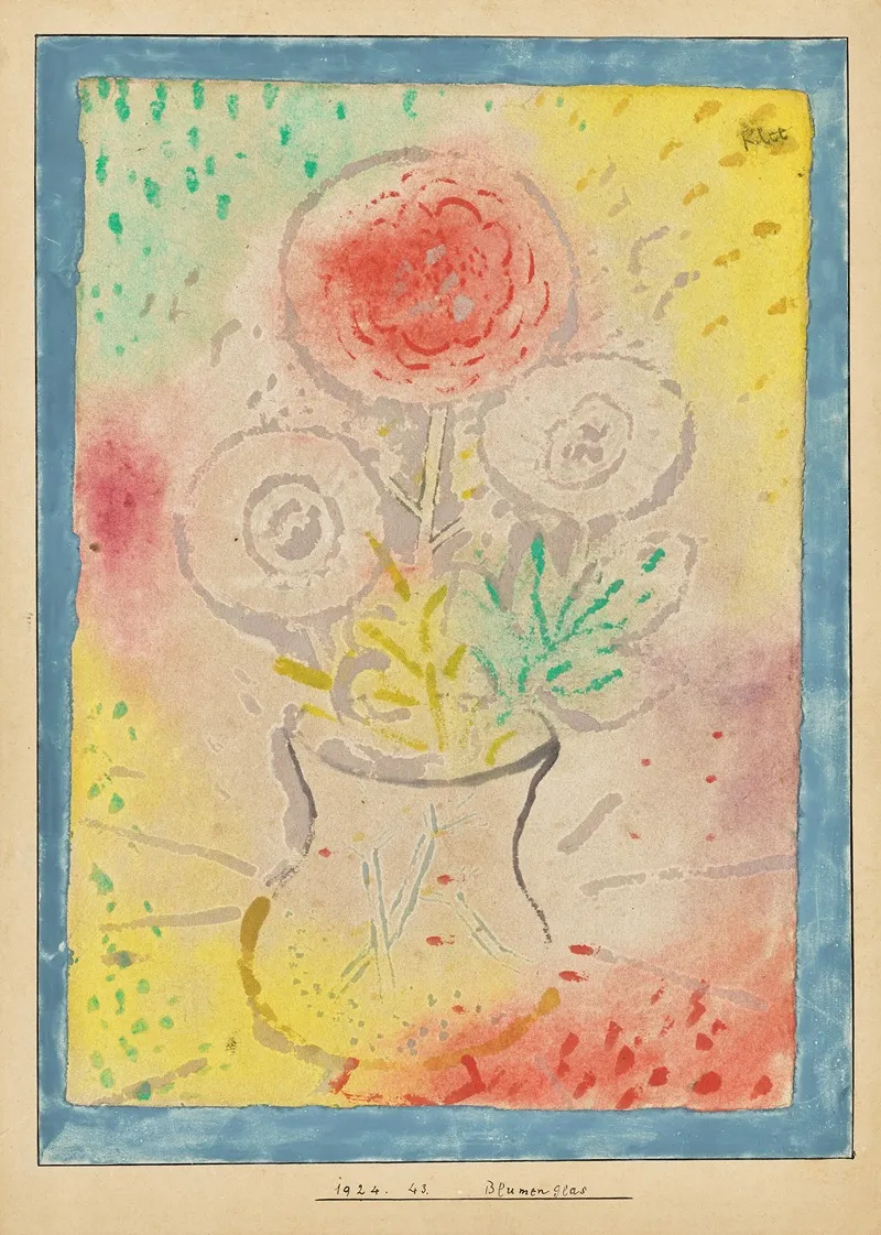 Blumenglas by Paul Klee - Canvas Print