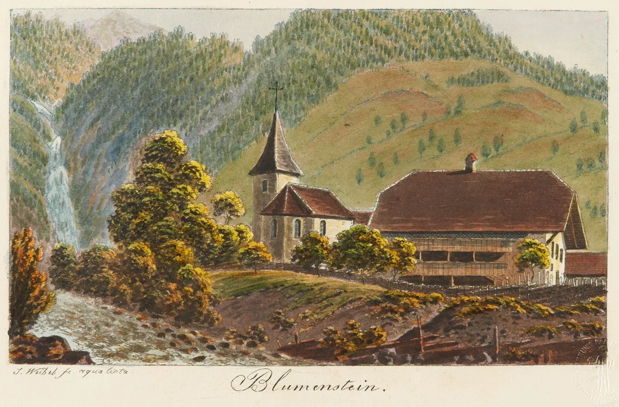 Blumenstein by Jakob Samuel Weibel - Canvas Print