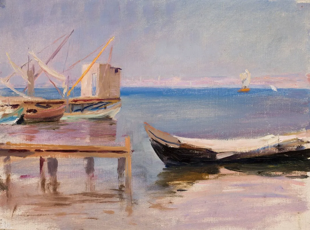 Boats At The Coast From The Journey To Constantinople