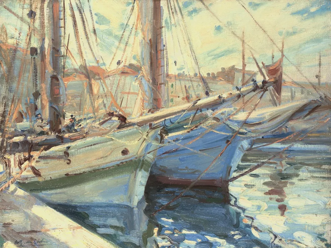 Boats In A Harbour St Tropez