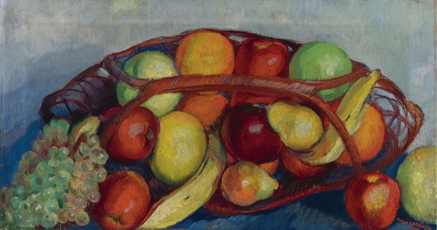 Bodegon Con Fruta by Ángel Zárraga - Canvas Print