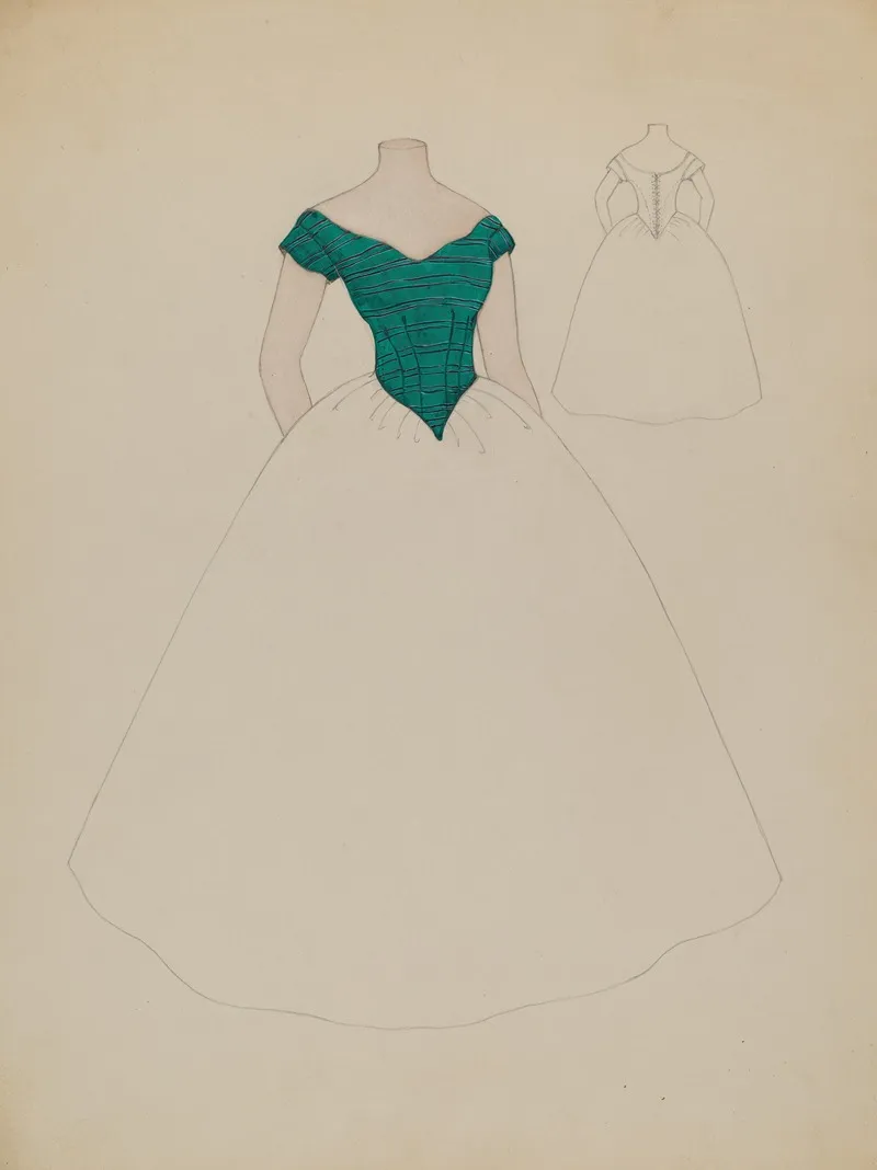 Bodice 2 by Gladys Cook - Canvas Print