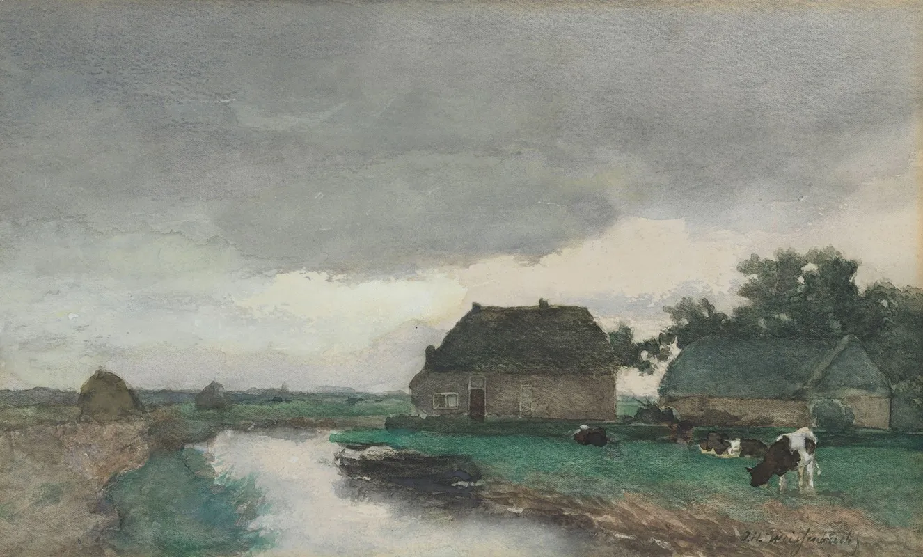 Boerderij Met Schuur Aan Een Vaart