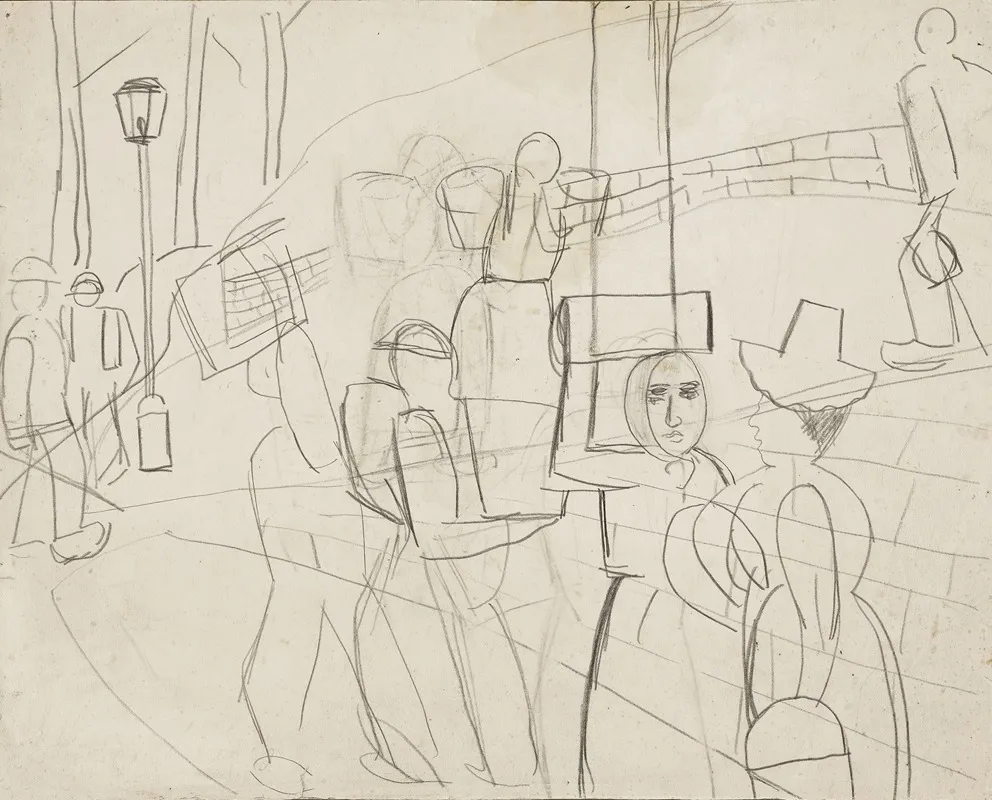 Boeren by Jean Brusselmans - Canvas Print