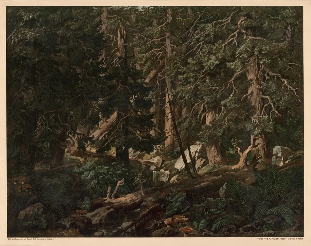 Bohemian Forest by Anton Heilmann - Canvas Print