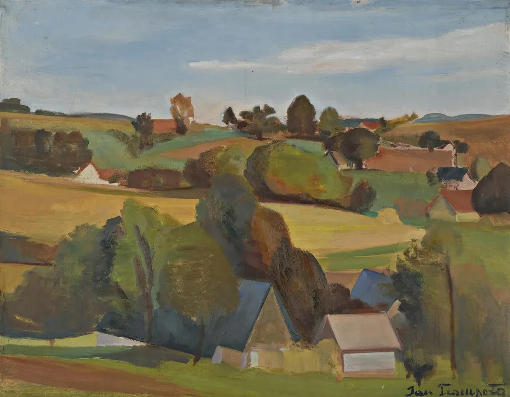 Bohemian Landscape by Jan Trampota - Canvas Print