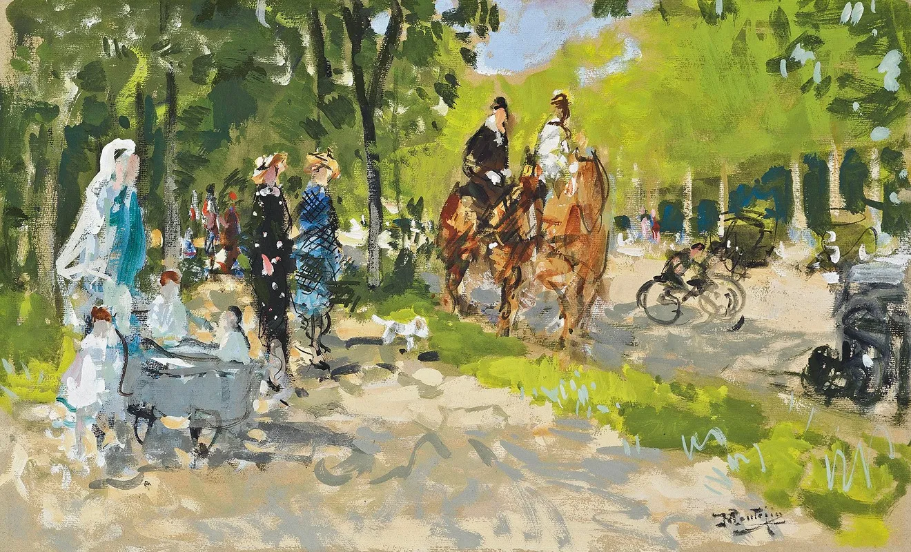 Bois De Boulogne 3 by Pierre-Eugène Montézin - Canvas Print