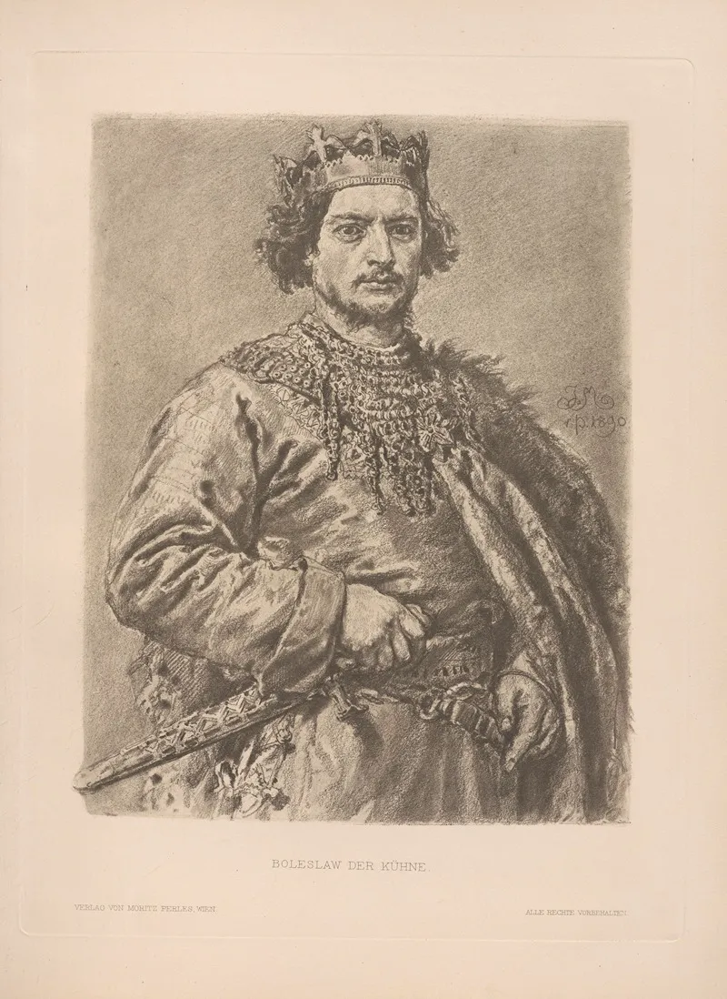Boleslaw Der Kuhne by Jan Matejko - Canvas Print