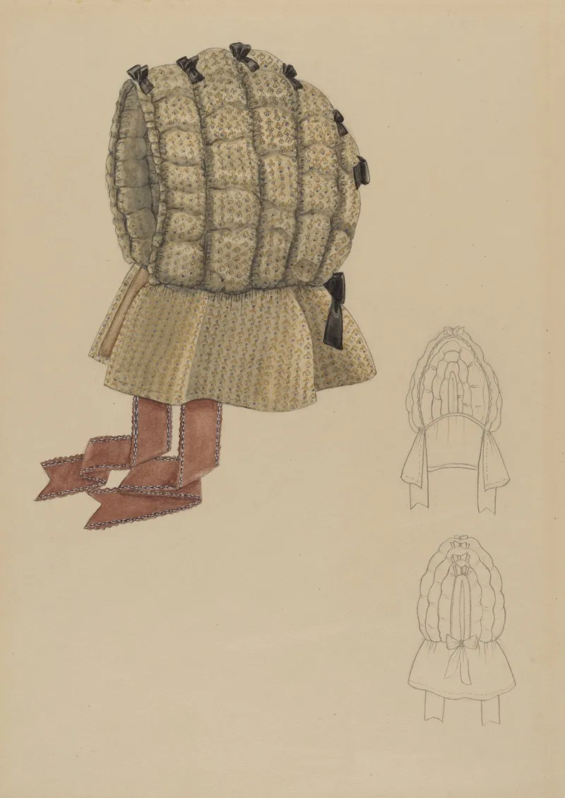 Bonnet 5 by Bessie Forman - Canvas Print