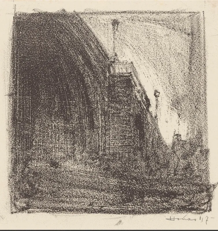 Boogbrug Mogelijk De Sint Servaasbrug Over De Maas In Maastricht 2 by Henri Jonas - Canvas Print