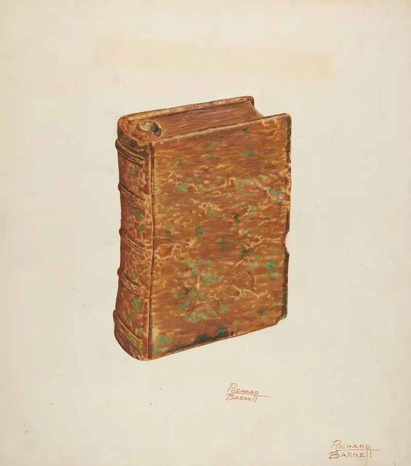 Book Flask by Richard Barnett - Canvas Print