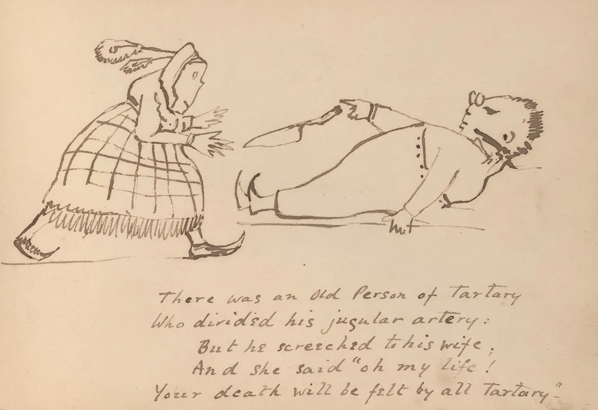 Book Of Nonsense Pl 13 by Edward Lear - Canvas Print