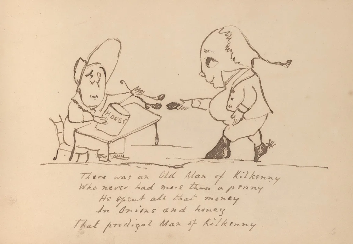 Book Of Nonsense Pl 21 by Edward Lear - Canvas Print