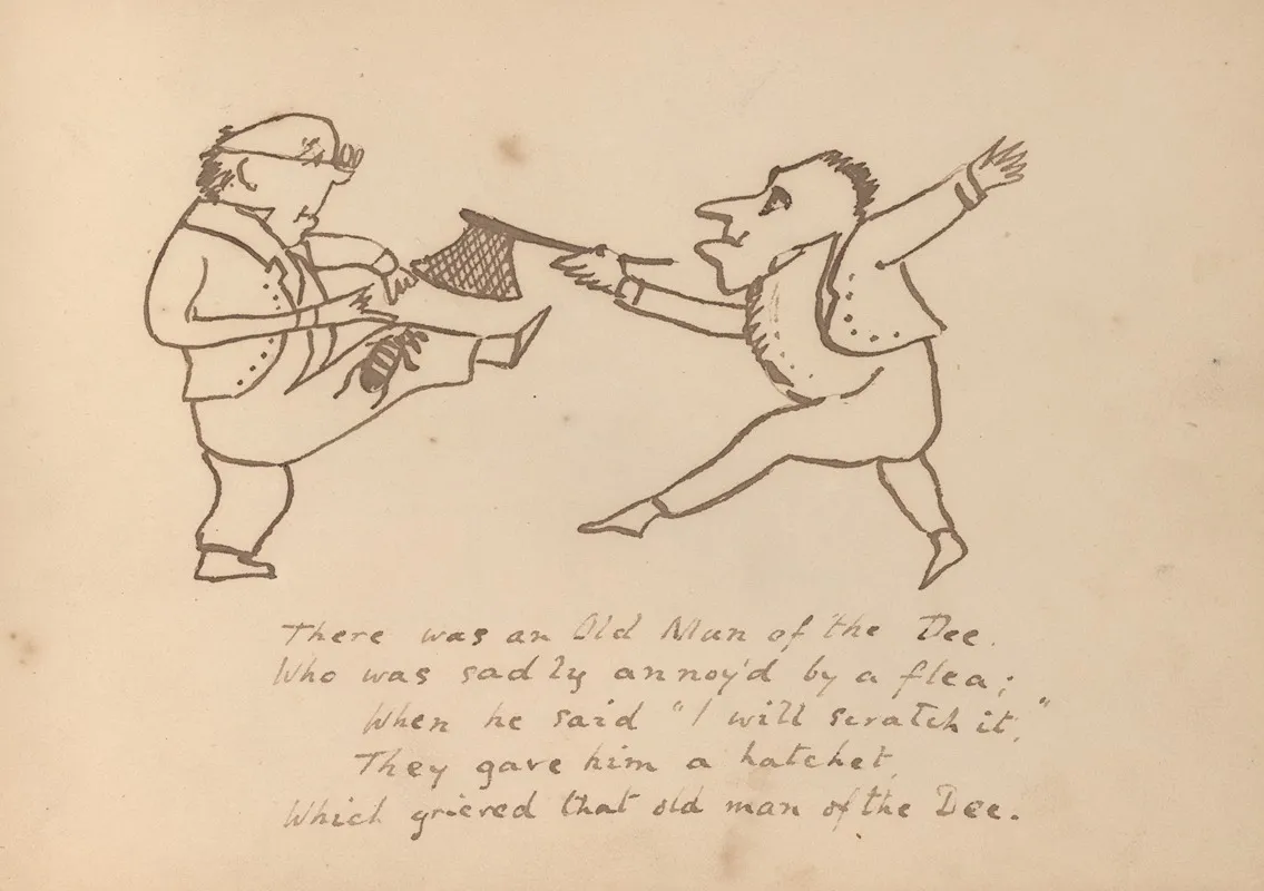 Book Of Nonsense Pl 25 by Edward Lear - Canvas Print