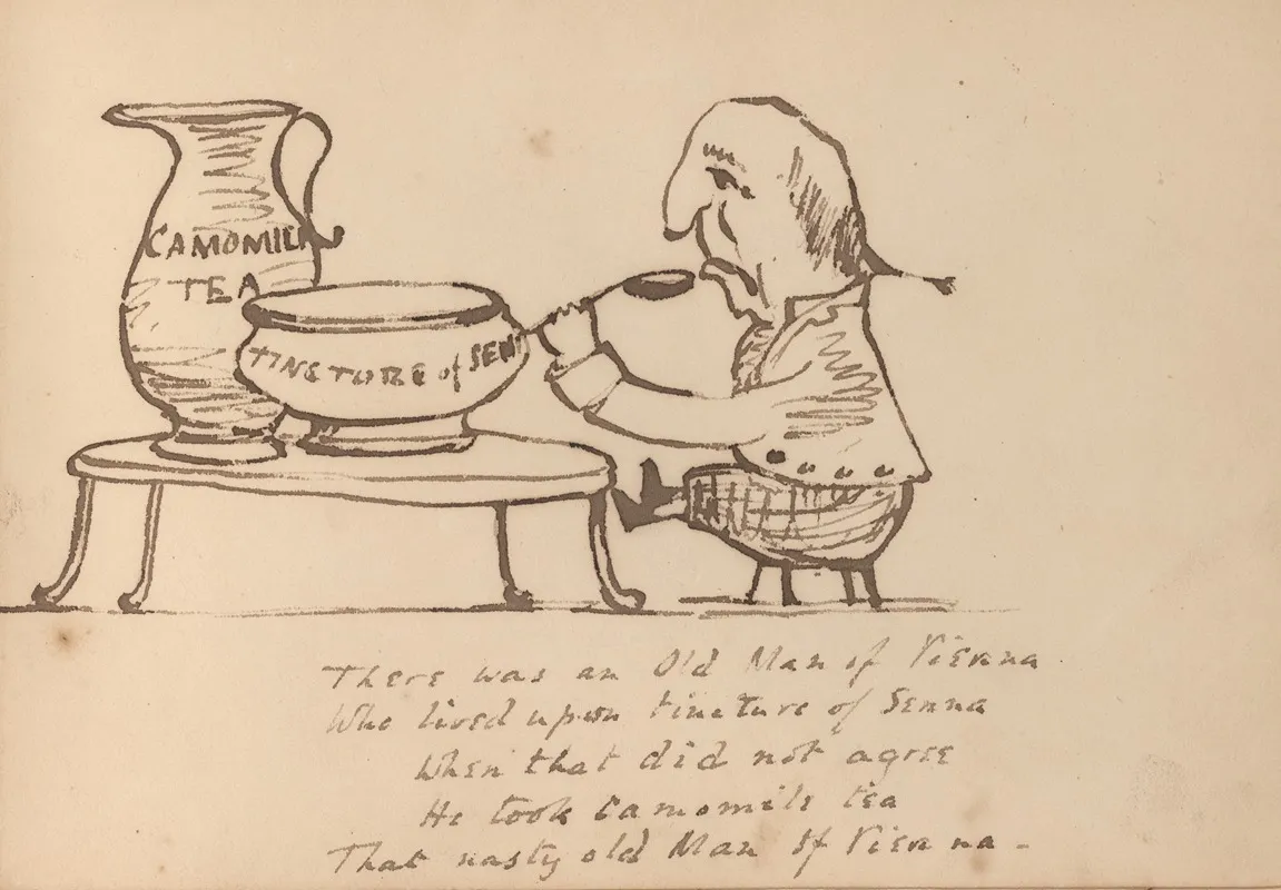Book Of Nonsense Pl 26 by Edward Lear - Canvas Print