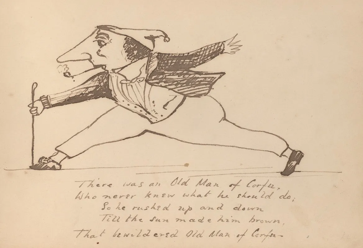 Book Of Nonsense Pl 32 by Edward Lear - Canvas Print