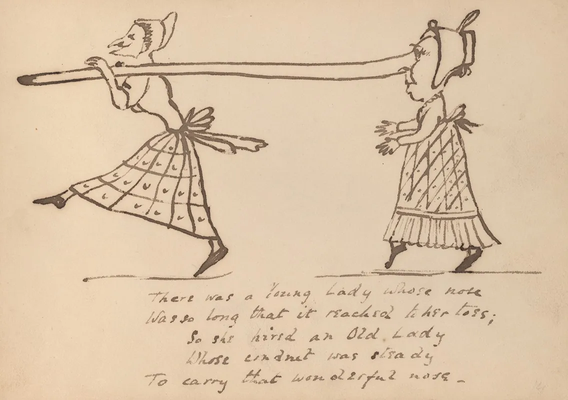 Book Of Nonsense Pl 34 by Edward Lear - Canvas Print