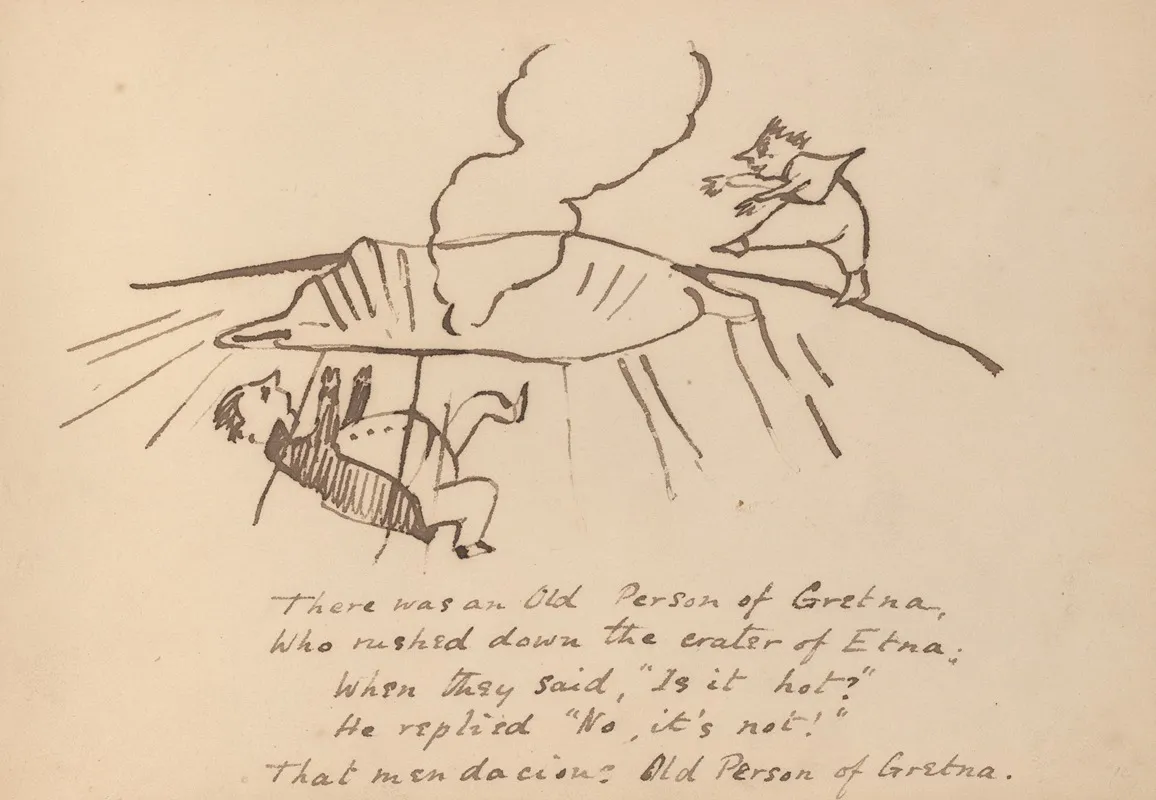 Book Of Nonsense Pl 37 by Edward Lear - Canvas Print