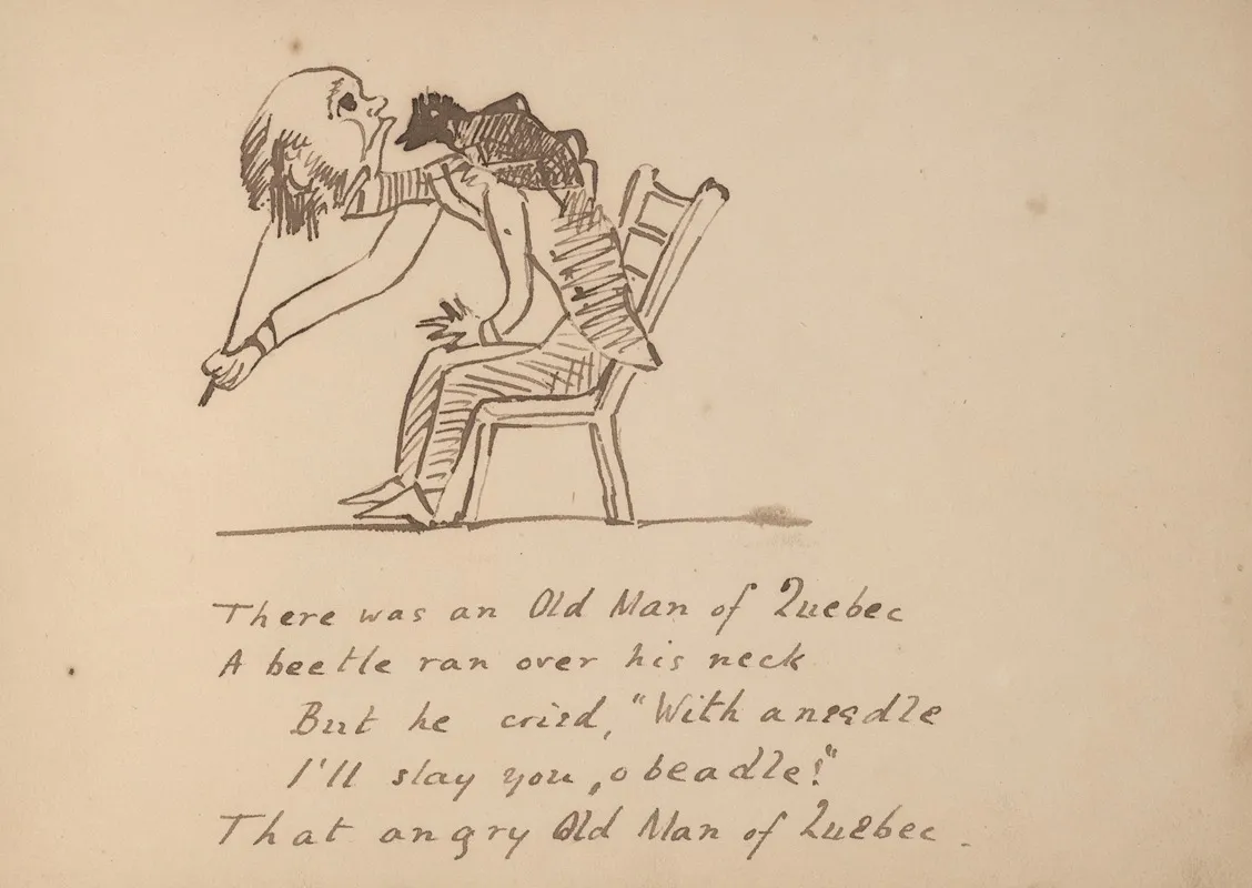 Book Of Nonsense Pl 43 by Edward Lear - Canvas Print