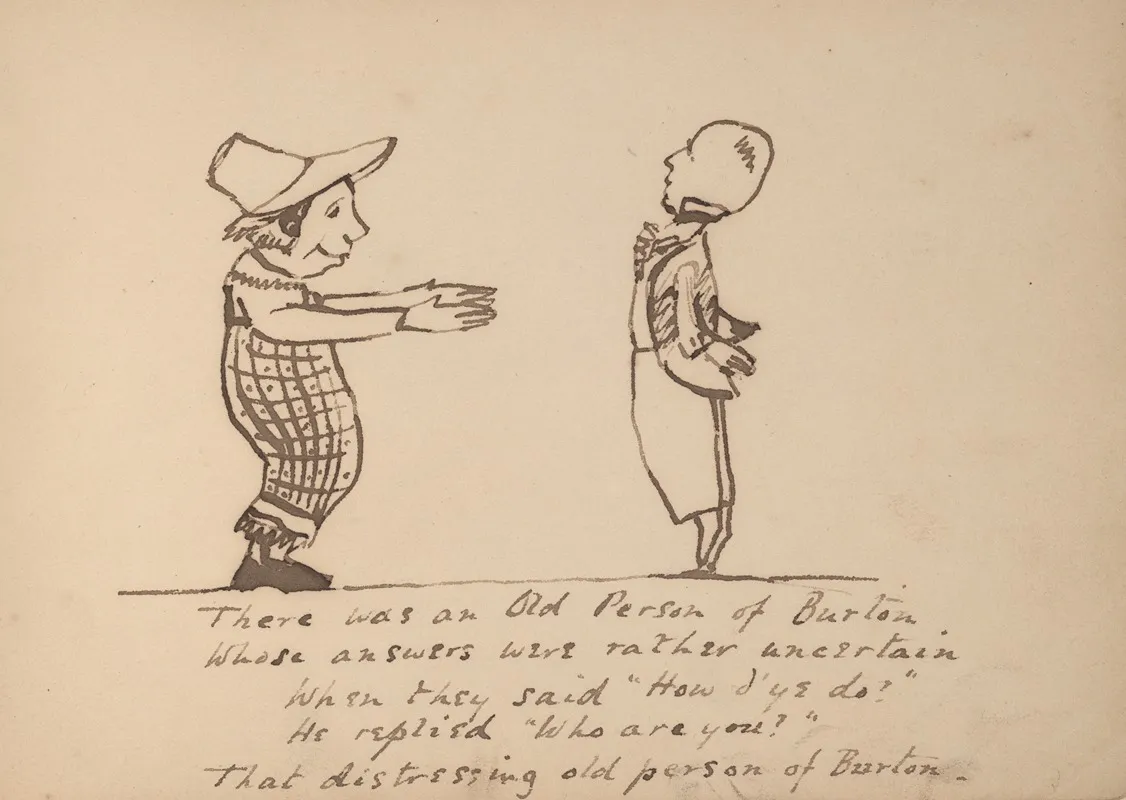 Book Of Nonsense Pl 44 by Edward Lear - Canvas Print