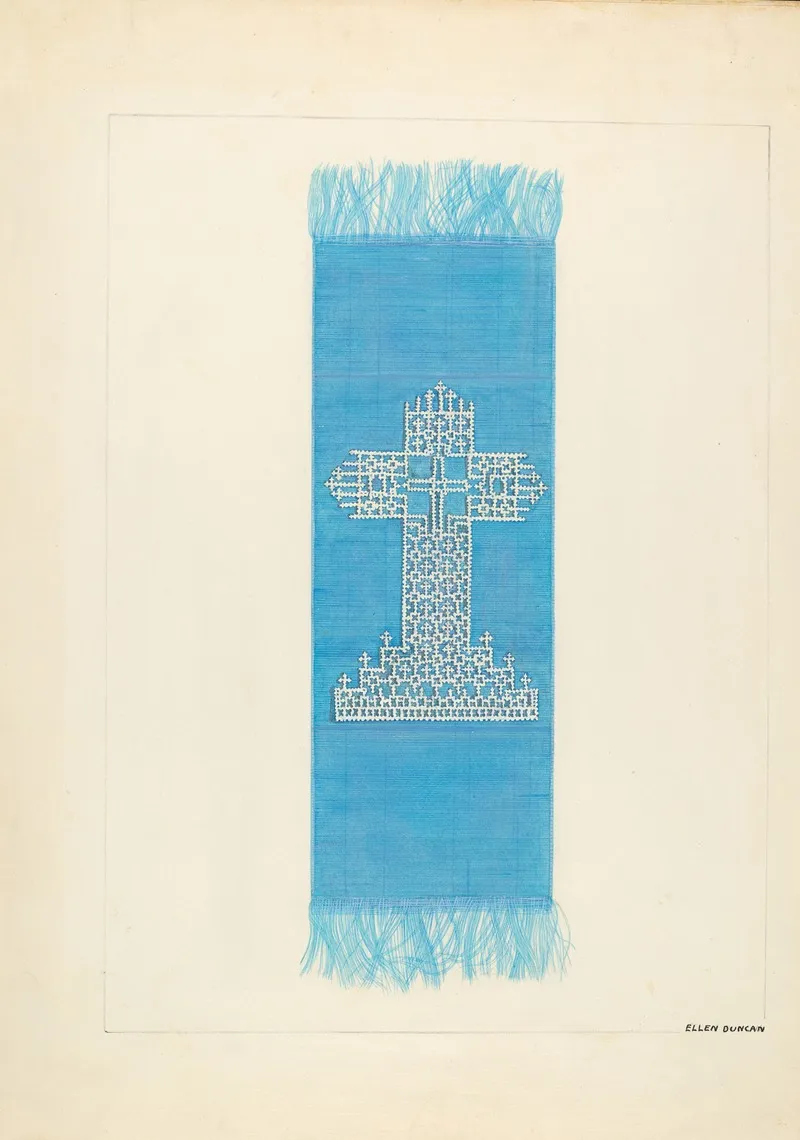 Bookmark With Design Of Cardboard by Ellen Duncan - Canvas Print