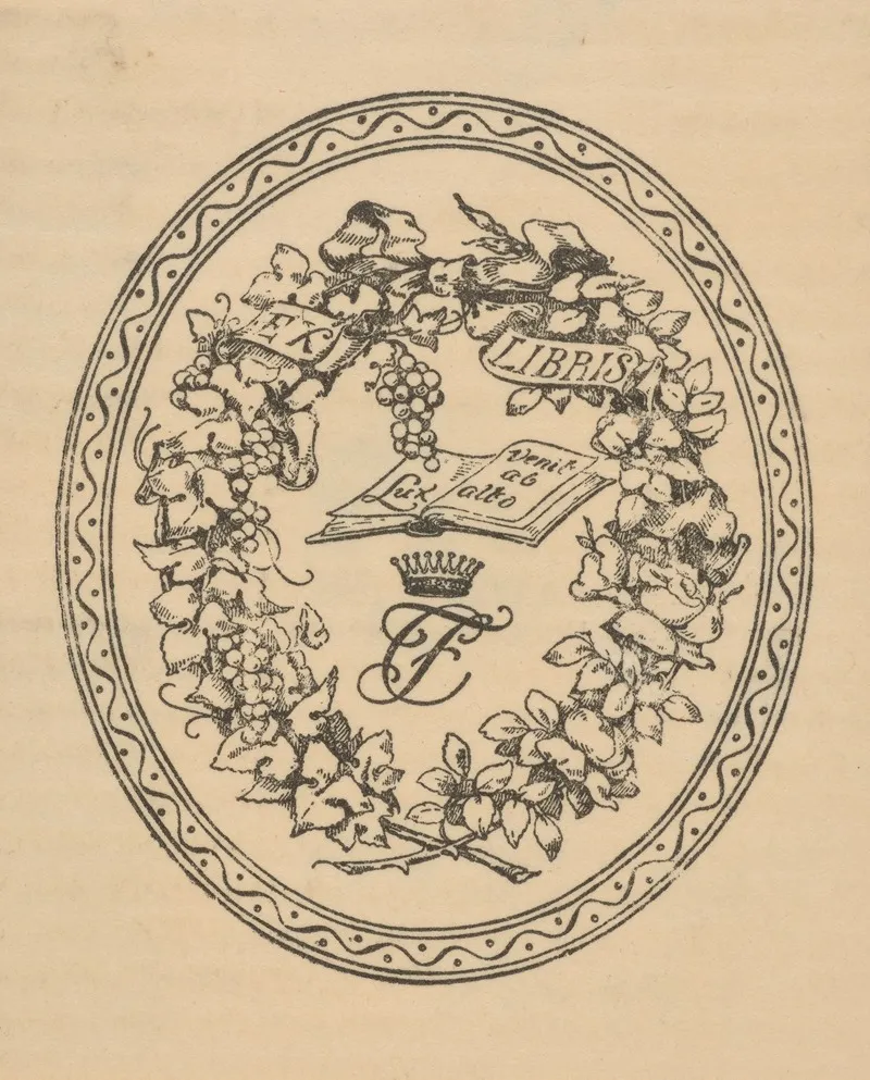 Bookplate Attributed To Fabianna Czapska