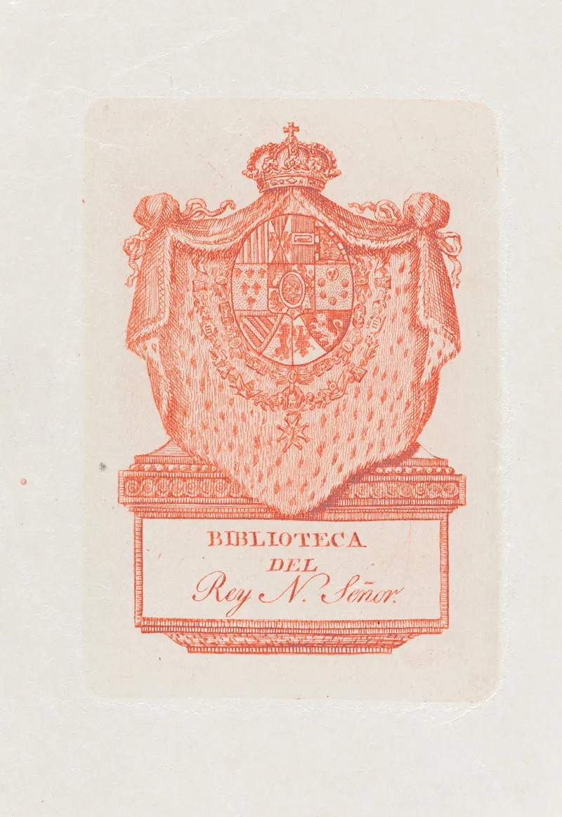 Bookplate Biblioteca Del Rey N Senor