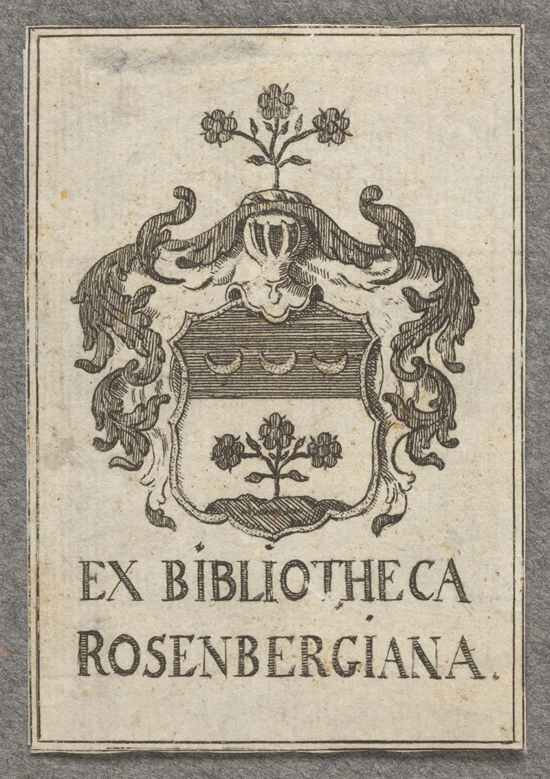 Bookplate Bookplate Of Henryk Wilhelm Rosenberg