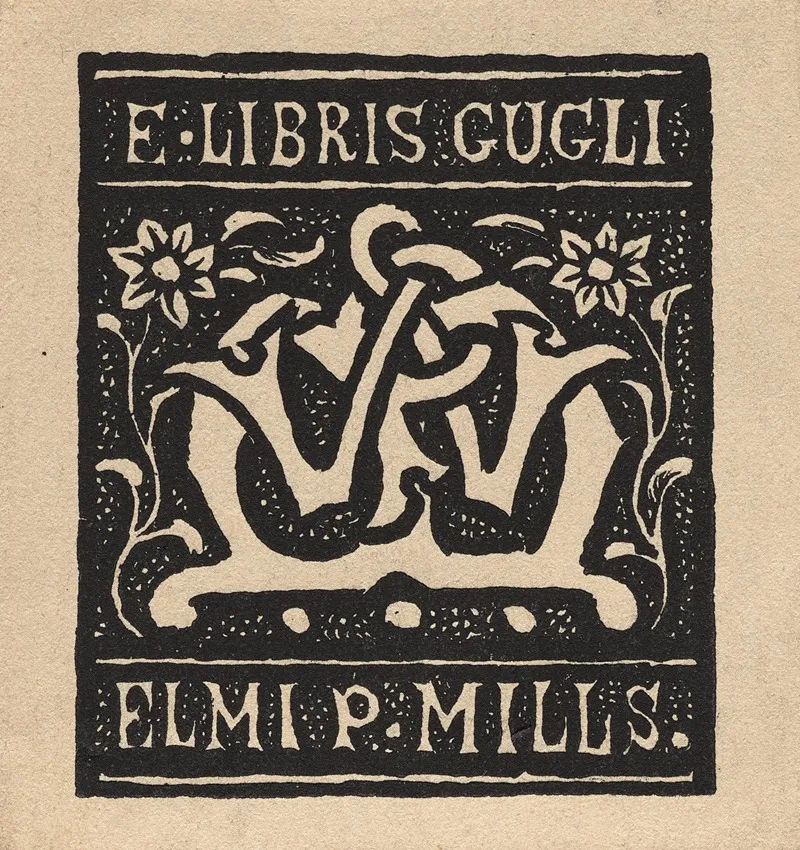 Bookplate Elmi P Mills