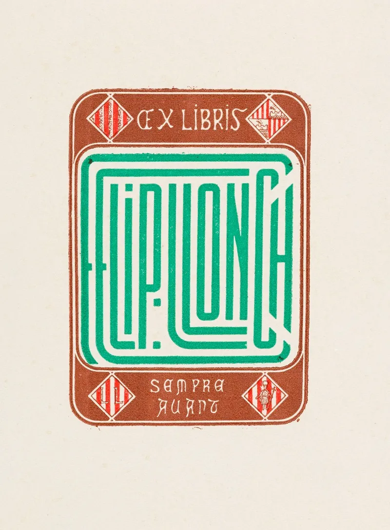 Bookplate Of Felip Lonch 2
