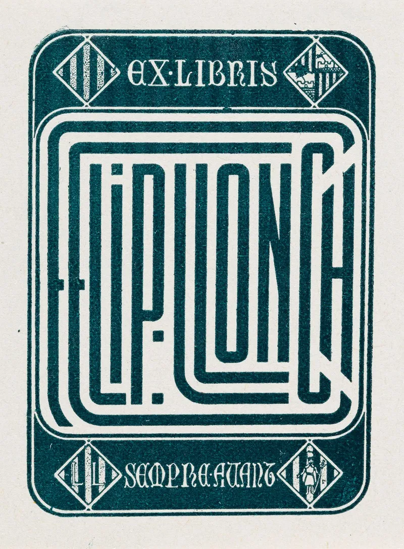 Bookplate Of Felip Lonch