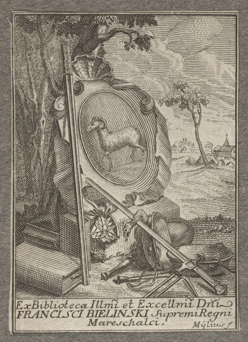 Bookplate Of Franciszek Bielinski