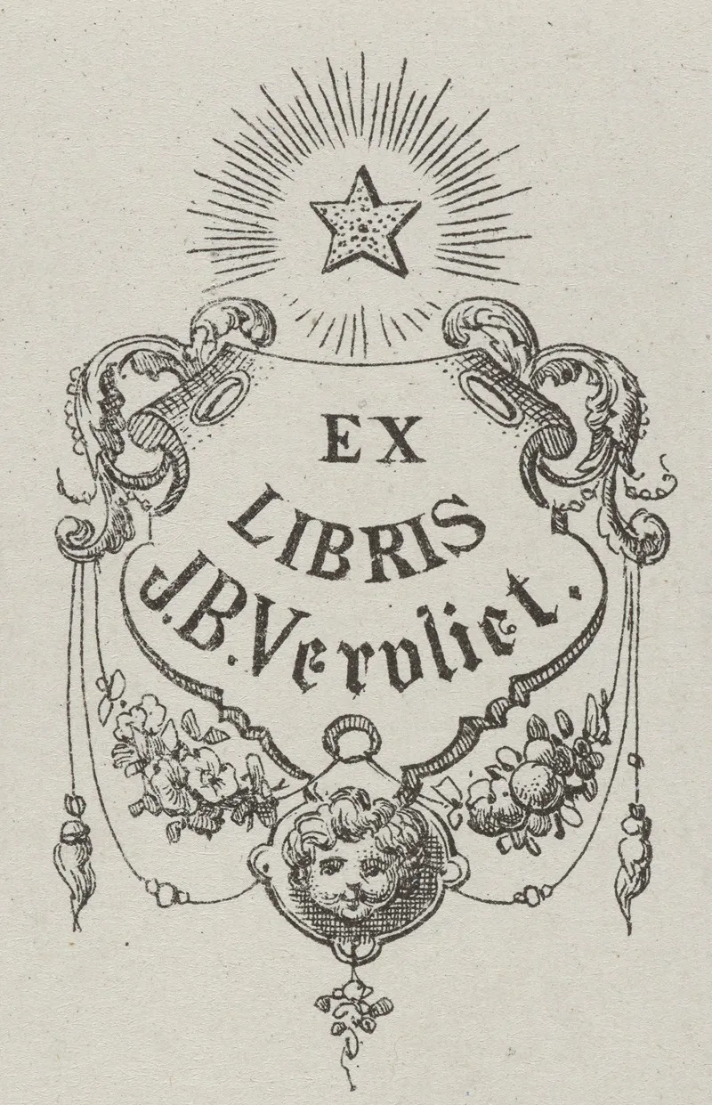 Bookplate Of J B Vervliet 2 by Jos Ratinckx - Canvas Print