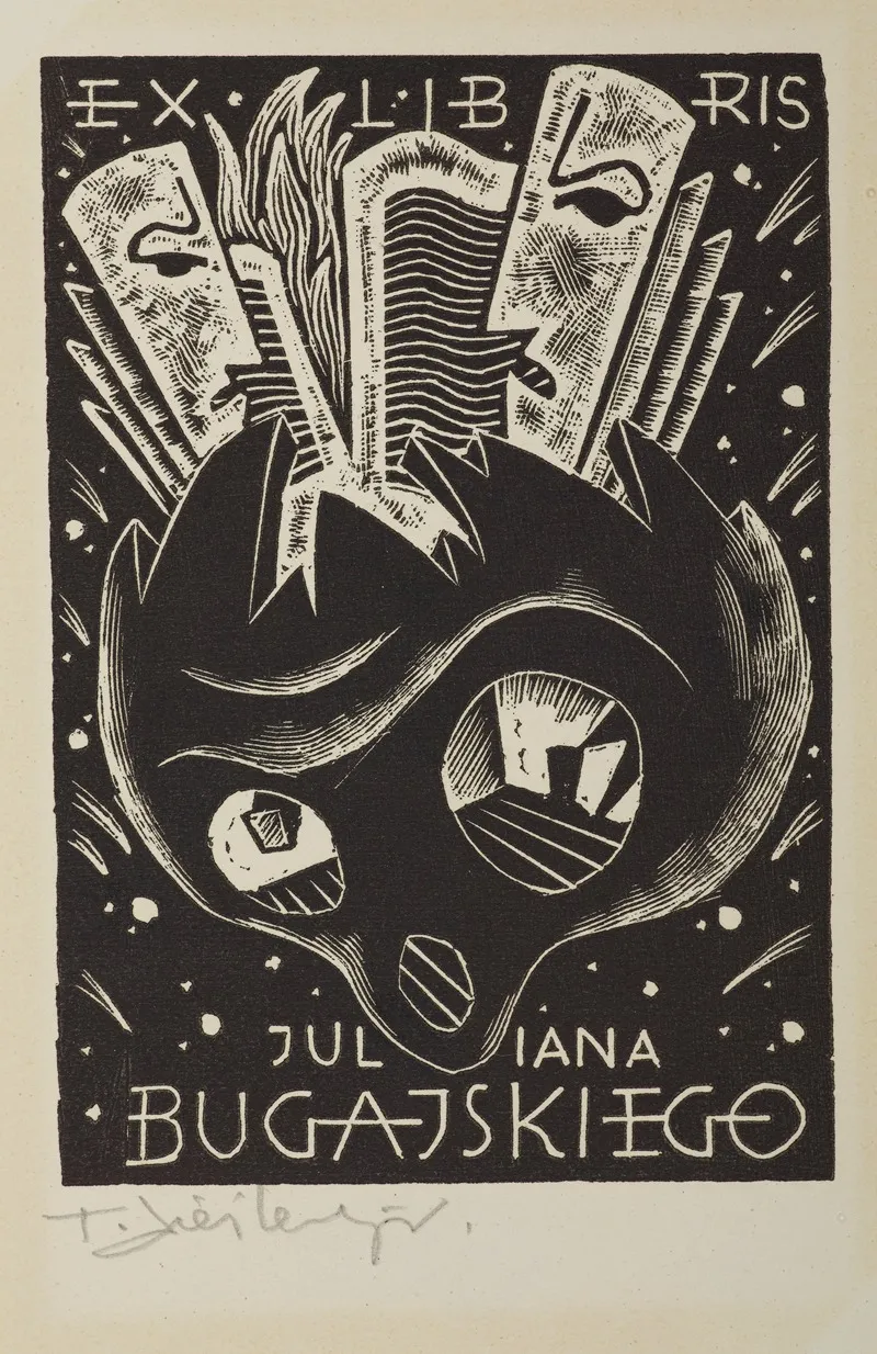 Bookplate Of Juiian Bugajski