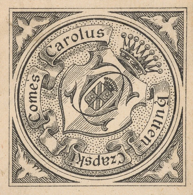 Bookplate Of Karol Czapski 1860 1904