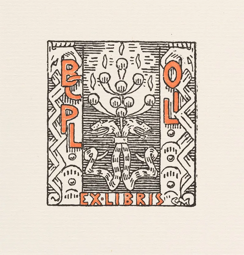Bookplate Of O J Larsen