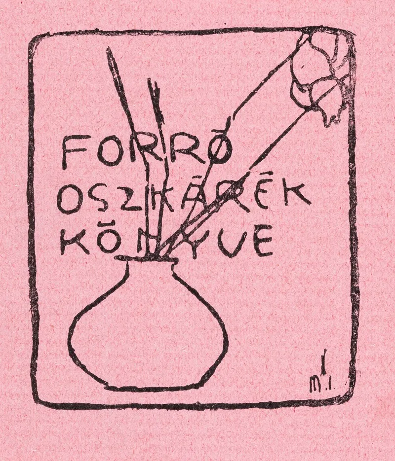 Bookplate Of Oszkarek Forro by Ilona Máté - Canvas Print