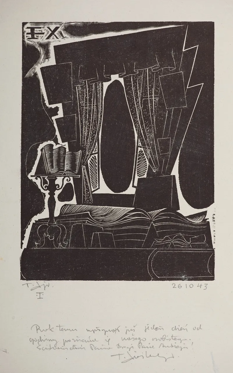 Bookplate Of Tadeusz Leszner 1895 1967