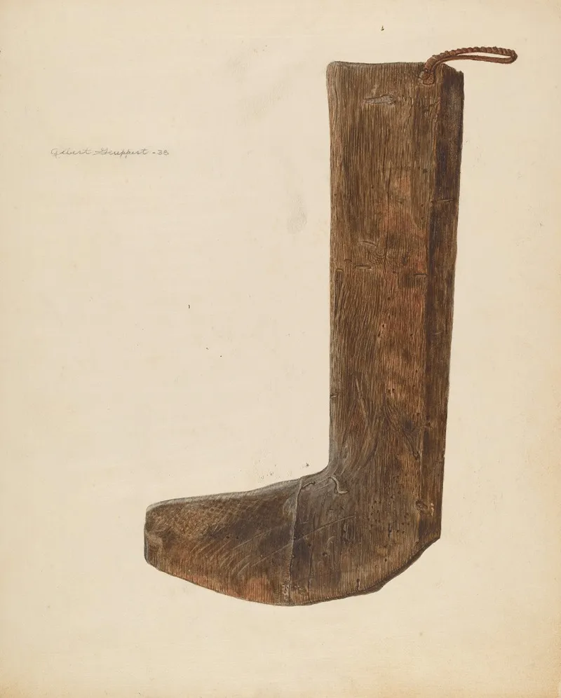 Boot Form by Albert Geuppert - Canvas Print