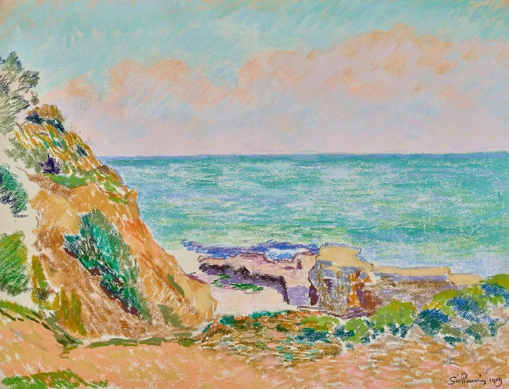 Bord De Mer 2 by Armand Guillaumin - Canvas Print