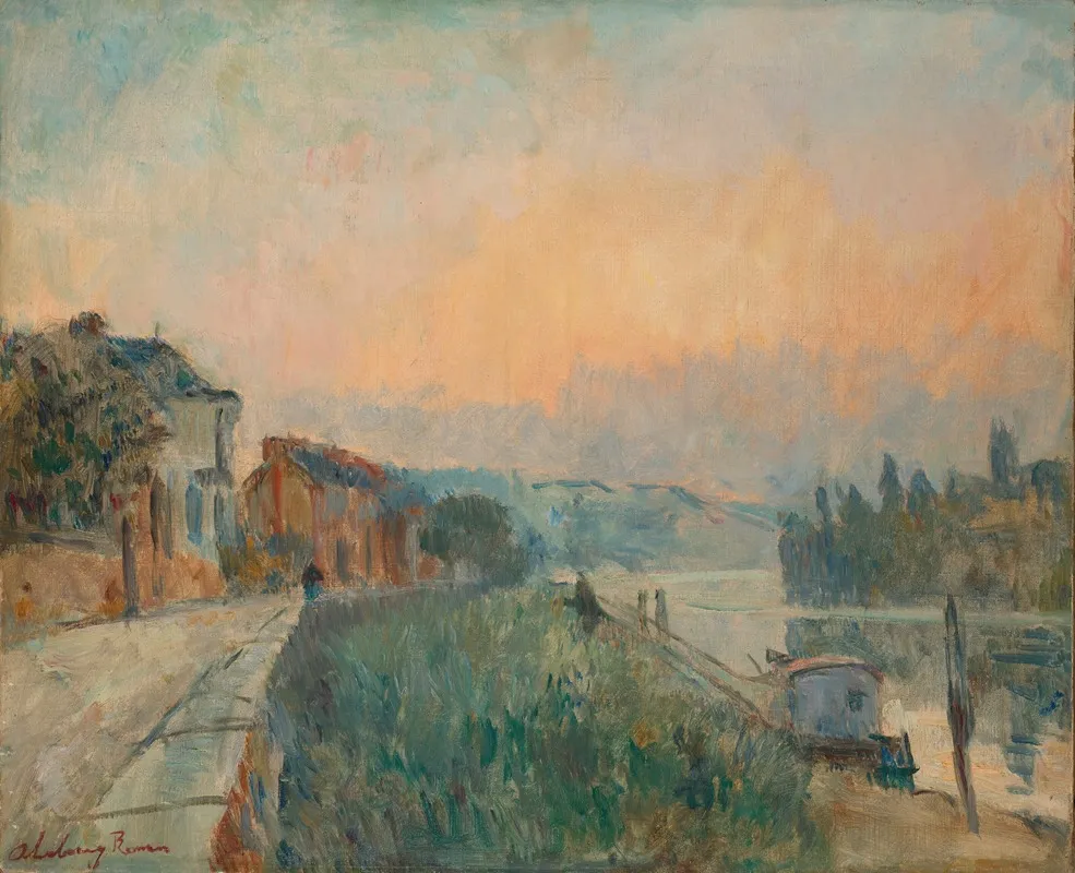 Bord De Seine Rouen by Albert Lebourg - Canvas Print