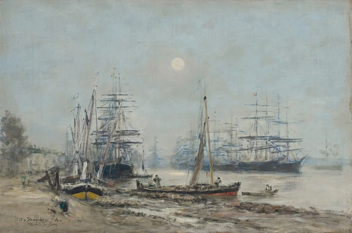 Bordeaux Trois Mats Dans Le Port