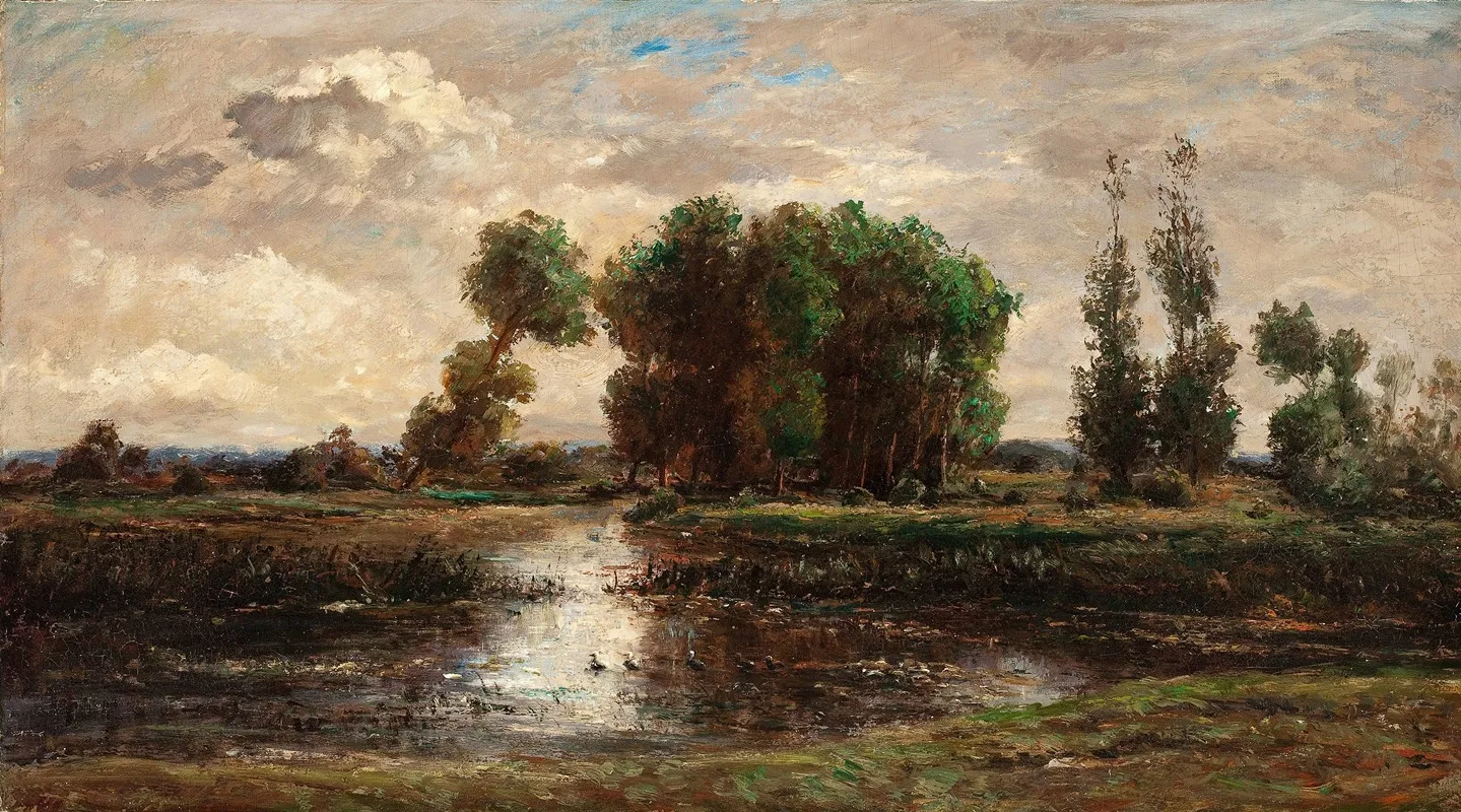 Bords De Loise by Karl Daubigny - Canvas Print