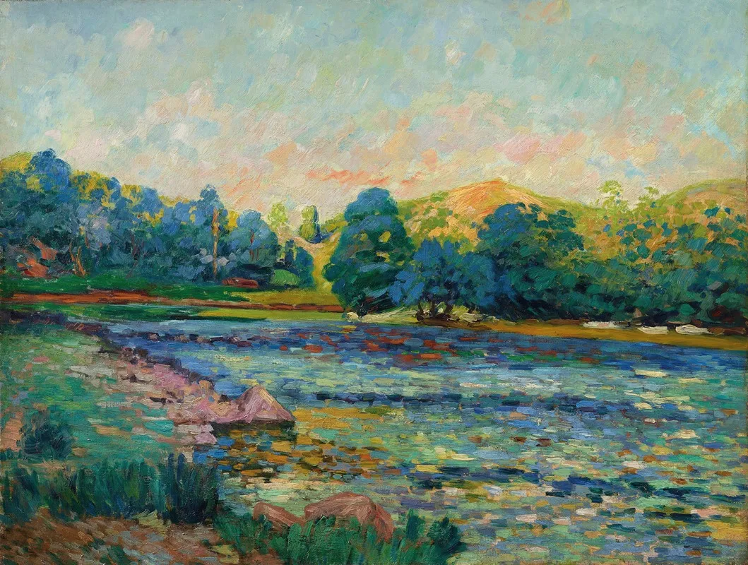 Bords De Riviere 3 by Armand Guillaumin - Canvas Print