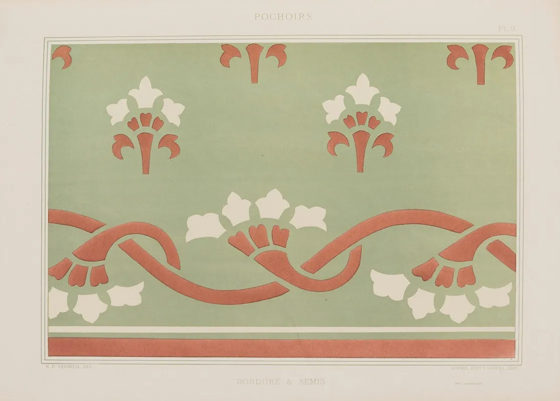 Bordure Semis by Maurice Pillard Verneuil - Canvas Print