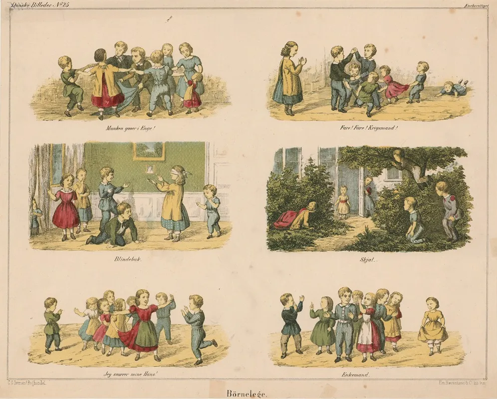 Bornelege by Emil Bærentzen - Canvas Print