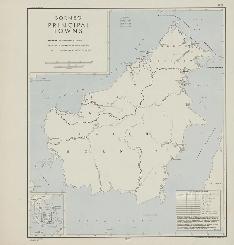 Borneo Principal Towns