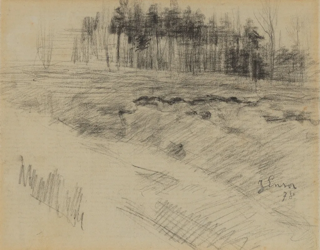 Bosrand by James Ensor - Canvas Print