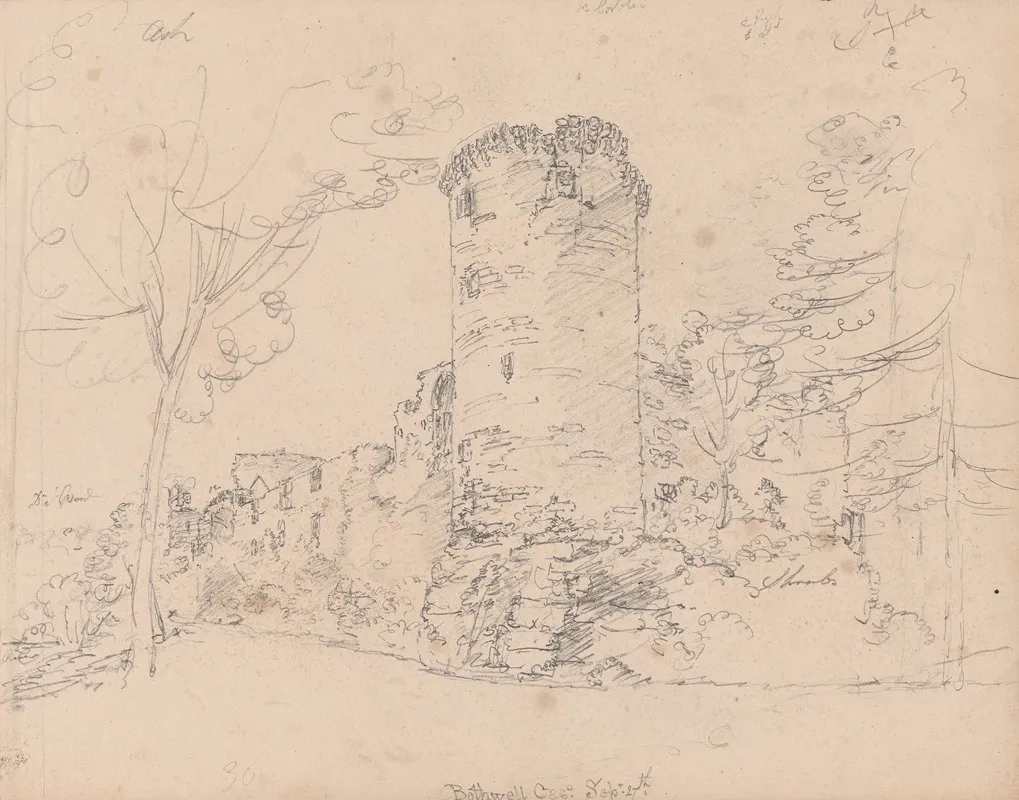 Bothwell Castle Scotland 2 by James Moore - Canvas Print